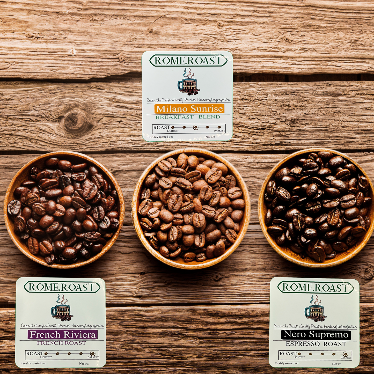 Coffee Sampler Journey: Roastmaster’s Signature Blends (12oz)